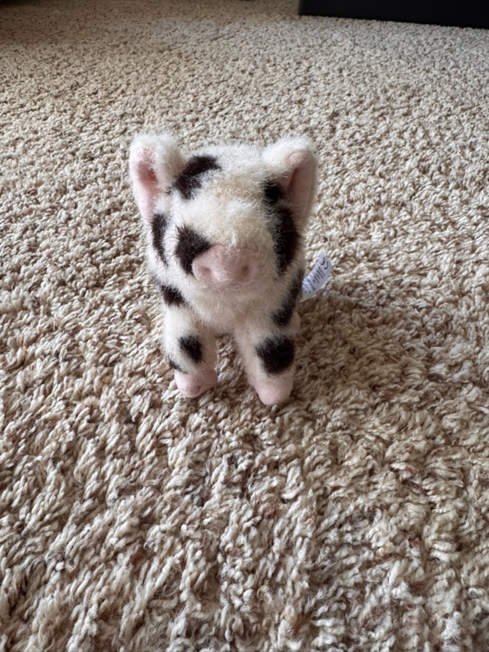American Girl Speckled Piglet Plush Toy - Pink and Black
